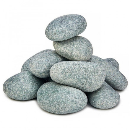 Камень для бани Жадеит шлифованный средний, м/р Хакасия (ведро), 20 кг