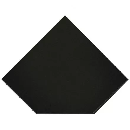Притопочный лист VPL021-R9005, 1100Х1100мм, чёрный (Вулкан)