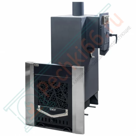 Газовая печь для бани № 06-ГТ 40 в готовой кирпичной облицовке (Тройка) до 24 м3