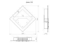 Биокамин Диамант 2 XS (LuxFire)