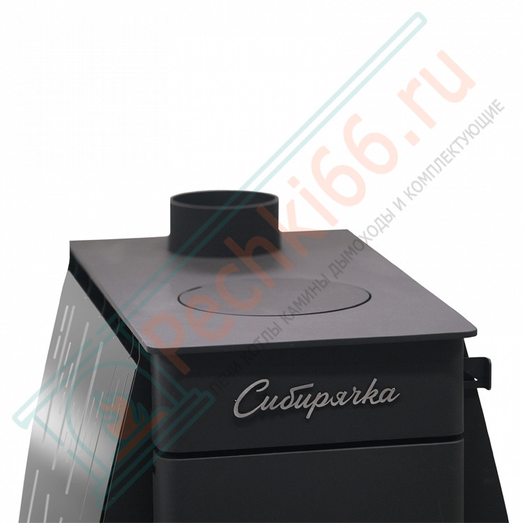 Отопительная печь Сибирячка 6 с кожухом из нержавеющей стали (НМК)