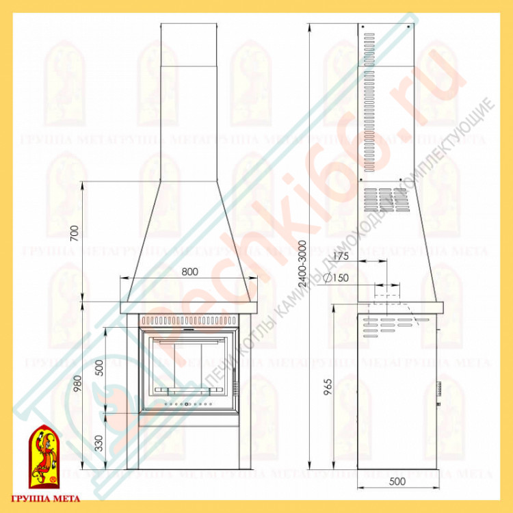 Каминетти Рейнджер 609 (МЕТА) 9 кВт