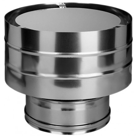 Дефлектор на трубу с изол (НЕРЖ-321/0,5-НЕРЖ-439/0,5) d-200/280 (Дымок-Lux)