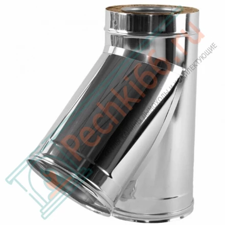 Тройник 45° V50R с изол (AISI-321/0,8-ОЦИНК-RAL/0,5) d-160/260 (Вулкан)