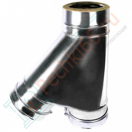 Сэндвич-тройник 45° (AISI-316L/0,5-AISI-304/0,5) d-150/200 (Craft-GS-25)