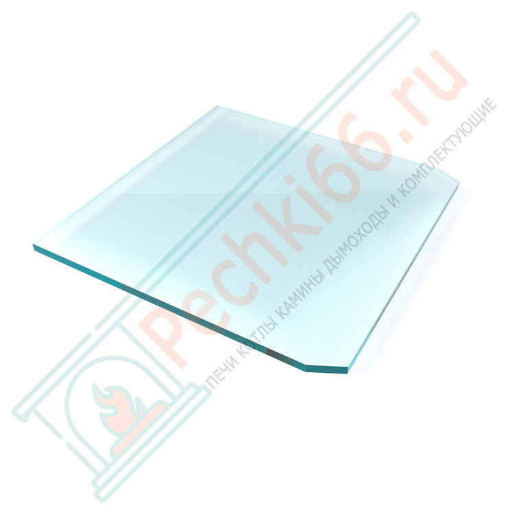 Стекло под печь камин SPK-4 прозрачное 1100х1100х6 мм