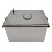 Коптильня нержавеющая с гидрозатвором большая (Везувий)