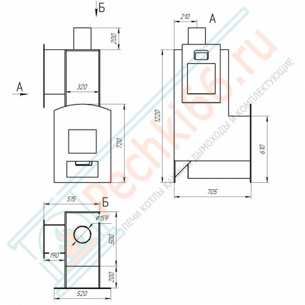 Печь для бани из нержавеющей стали № 06Н 18 (Тройка) до 18 м3