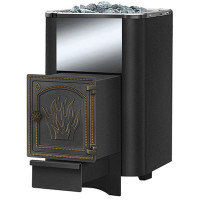 Чугунная печь для бани Сенсация 28 Антрацит ДТ-4 (Везувий) до 30 м3