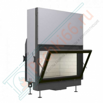 Топка Вега 1200 B принтинг черный шамот подовое горение (Экокамин)