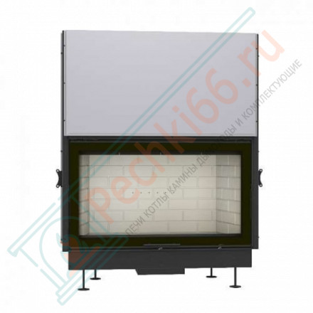 Топка Вега 1200 B принтинг черный шамот подовое горение (Экокамин)