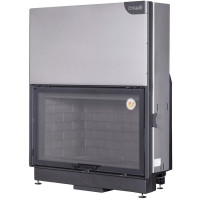 Топка Вега 1200 B принтинг черный шамот подовое горение (Экокамин) Топка Вега 1200 B принтинг черный шамот подовое горение (Экокамин)