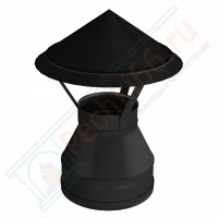 Зонт V50R с изол (AISI-321/0,8-ОЦИНК-RAL/0,5) d-160/260 (Вулкан-Cerablanket)