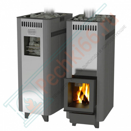 Печь для бани Костёр-ПаРус 24, дверца со стеклом (Костёр) до 24 м3