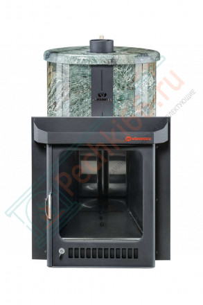 Дровяная банная печь Ферингер ОПТИМА "Жадеит перенесённый рисунок" до 28 м³