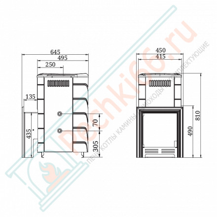 Газовая печь для бани Уренгой 2018 Inox БСЭ антрацит (T.M.F)