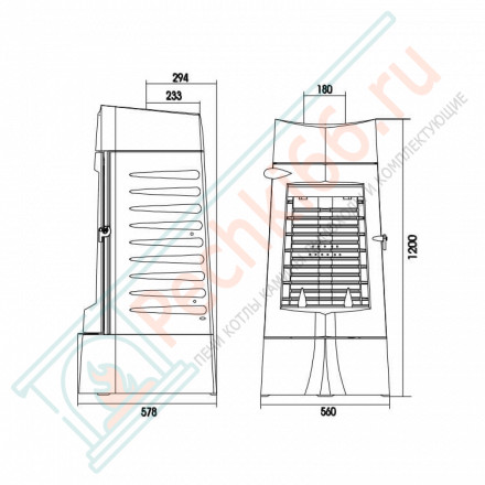 Чугунная печь-камин CHAMANE (INVICTA)