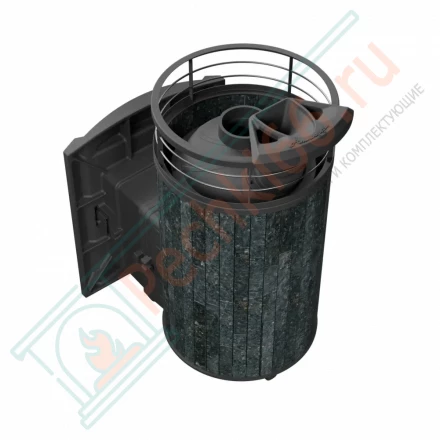 Банная печь Атмосфера L, в ламелях пироксенит NEW (ProMetall)