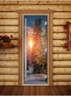 Стеклянная дверь для бани и сауны Престиж фотопечать А093 (DoorWood) Стеклянная дверь для бани и сауны Престиж фотопечать А093 (DoorWood)