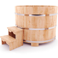 Купель кедровая круглая 120х120х120 (НКЗ) Купель кедровая круглая 120х120х120 (НКЗ)