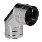 Отвод 90° без изол (НЕРЖ-321/0,5) d-300 (Дымок-Lux) Отвод 90° без изол (НЕРЖ-321/0,5) d-300 (Дымок-Lux)