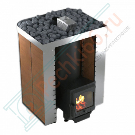 Печь для бани с закрытой каменкой Услада 10, под обкладку (Жара)