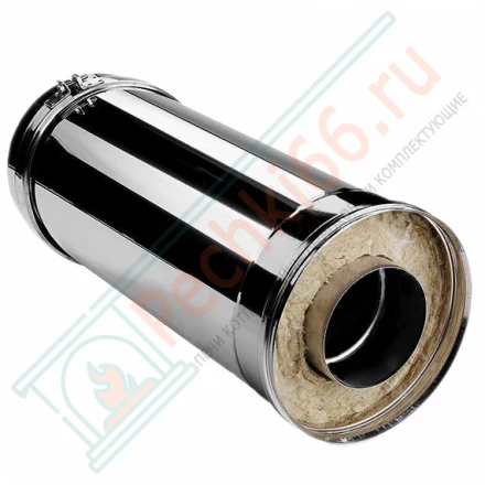 Сэндвич труба V50R с изол L=500 (AISI-321/0,5-AISI-304/0,5) d-115/215 (Вулкан)