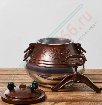 Афганский казан-скороварка с ручками 20 литров двухцветный, алюминий (Rashko Baba)