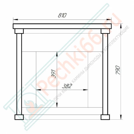 Портал из натурального камня пироксенит мини (ProMetall)