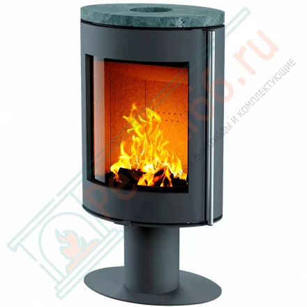 Печь-камин OVAL, крышка из камня (Астов)