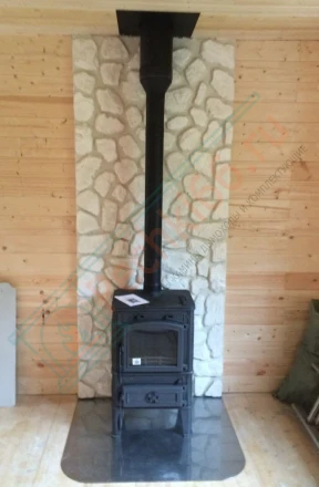 Чугунная печь-камин Guca Lava под ключ (монтаж 07.2016)