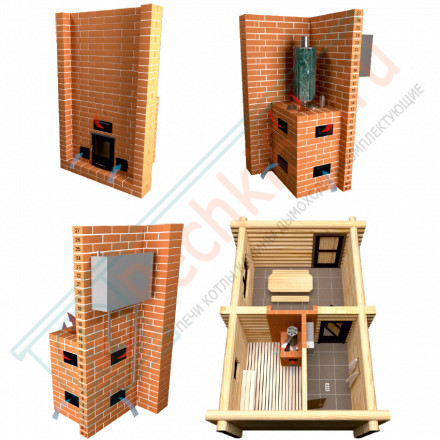 Печь для бани Геленджик-М2 (ИзиСтим)