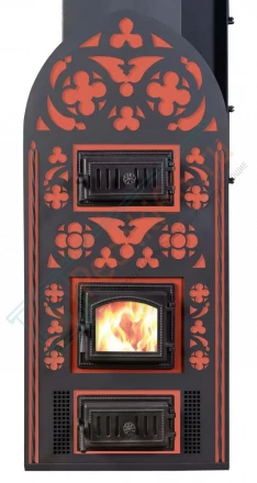 Банная печь Готика 30 с подогревом предбанника (Тройка) до 36 м3