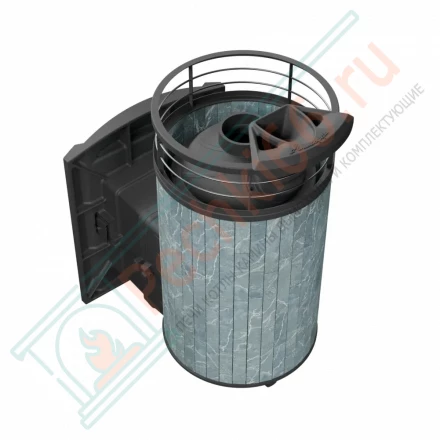 Банная печь Атмосфера L, в ламелях талькохлорит NEW (ProMetall)