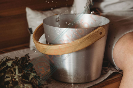 Ведро алюминиевое с бамбуковой ручкой Rento, алюминий (Tammer-Tukku)