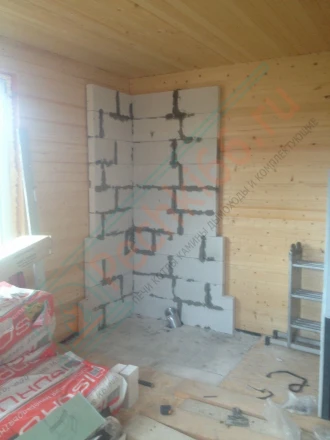 Каминная топка Экокамин Дельта 800 R два стекла под ключ (монтаж 05.2016)