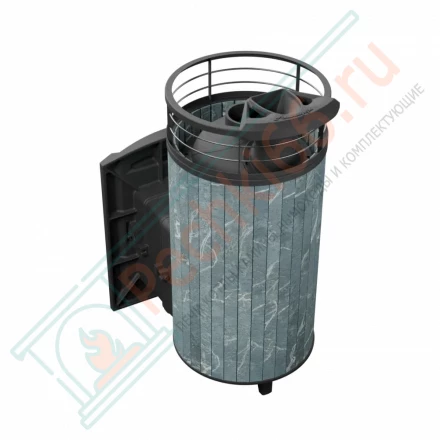 Банная печь Атмосфера XL, в ламелях талькохлорит NEW (ProMetall) 26м3