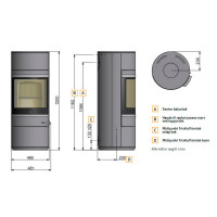 Печь-камин Scan 83-1 BP (Scan)