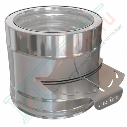 Cэндвич-шибер-задвижка L=170 (AISI-316L/0,8-AISI-304/0,5) d-200/300 (Craft-HF-50B)