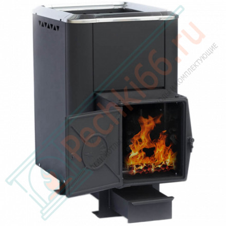 Чугунная банная печь Сибирь-24, конвекционная, с чугунной дверцей (НМК)