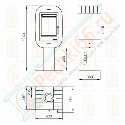 Печь-камин Лаура (Мета)