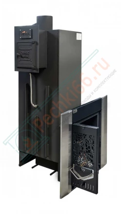 Печь для бани №06-ГТ 40 на газу (усиленная) (Тройка) до 24 м3