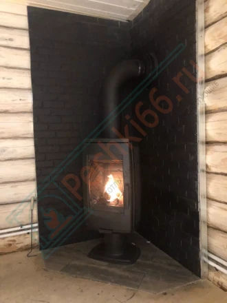 Печь-камин Plamen Aria под ключ (монтаж 01.03.2022)