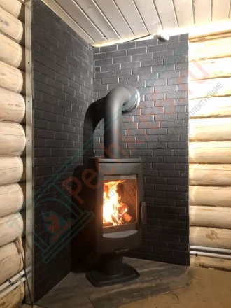 Печь-камин Plamen Aria под ключ (монтаж 01.03.2022)