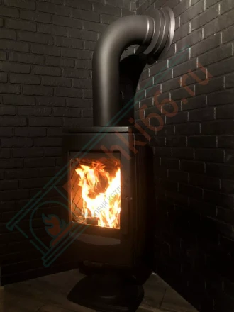 Печь-камин Plamen Aria под ключ (монтаж 01.03.2022)