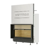 Каминная топка прямая FLAT 100/57h, светлый шамот (Warmhaus) 10 кВт