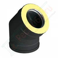 Отвод 30° V50R с изол (AISI-321/0,8-ОЦИНК-RAL/0,5) d-300/400 (Вулкан)