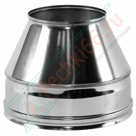 Конус Факел V50R с изол (AISI-321/0,8-AISI-304/0,5) d-180/280 (Вулкан)
