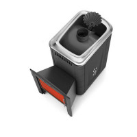 Печь для бани Ангара 2012 Inox Витра ЗК ТО антрацит (T.M.F) до 18 м3