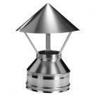 Зонт на трубу с изол (НЕРЖ-321/0,5-НЕРЖ-439/0,5) d-180/260 (Дымок-Lux)